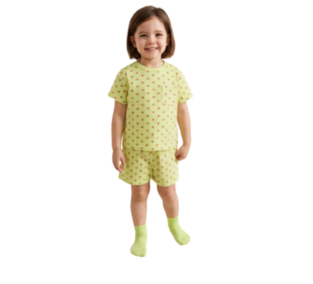 Warm Green Co-ord Sets for Girls