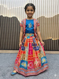 New Super Trending Festive Designer Girls Lehenga Choli Set - Navy Blue