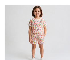Floral design co-ord set Girls || Pure Cotton || Summer outfit