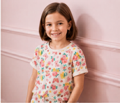 Floral design co-ord set Girls || Pure Cotton || Summer outfit