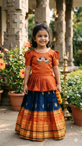 Traditional Pattu Pavadai || Jecquard Lehenga Choli for weddings, festivals, and Special occasions