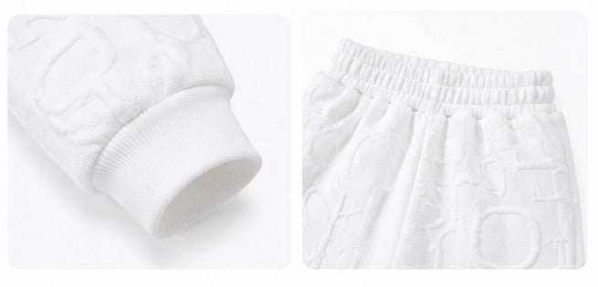 White Urban Streetwear Co-Ord Set for Boys