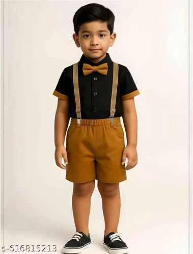 Party Outfit with Suspenders (2-piece set)