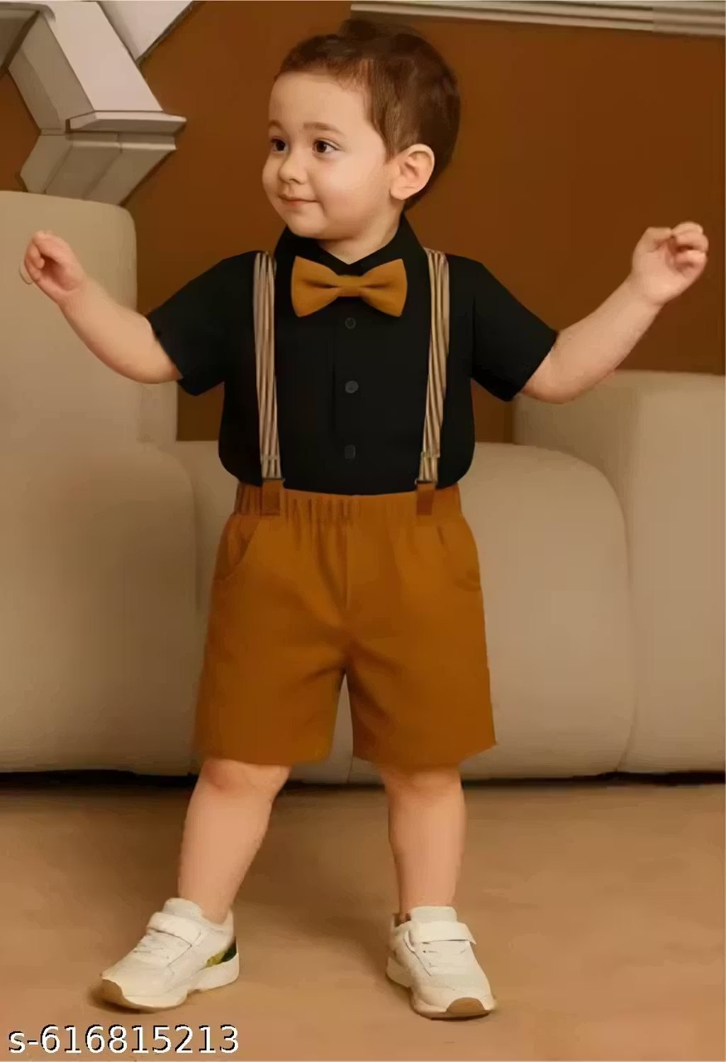 Party Outfit with Suspenders (2-piece set)