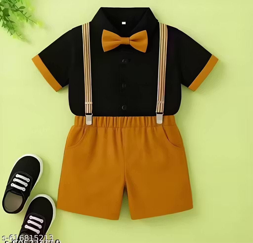 Party Outfit with Suspenders (2-piece set)