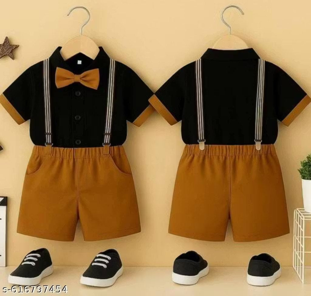 Party Outfit with Suspenders (2-piece set)