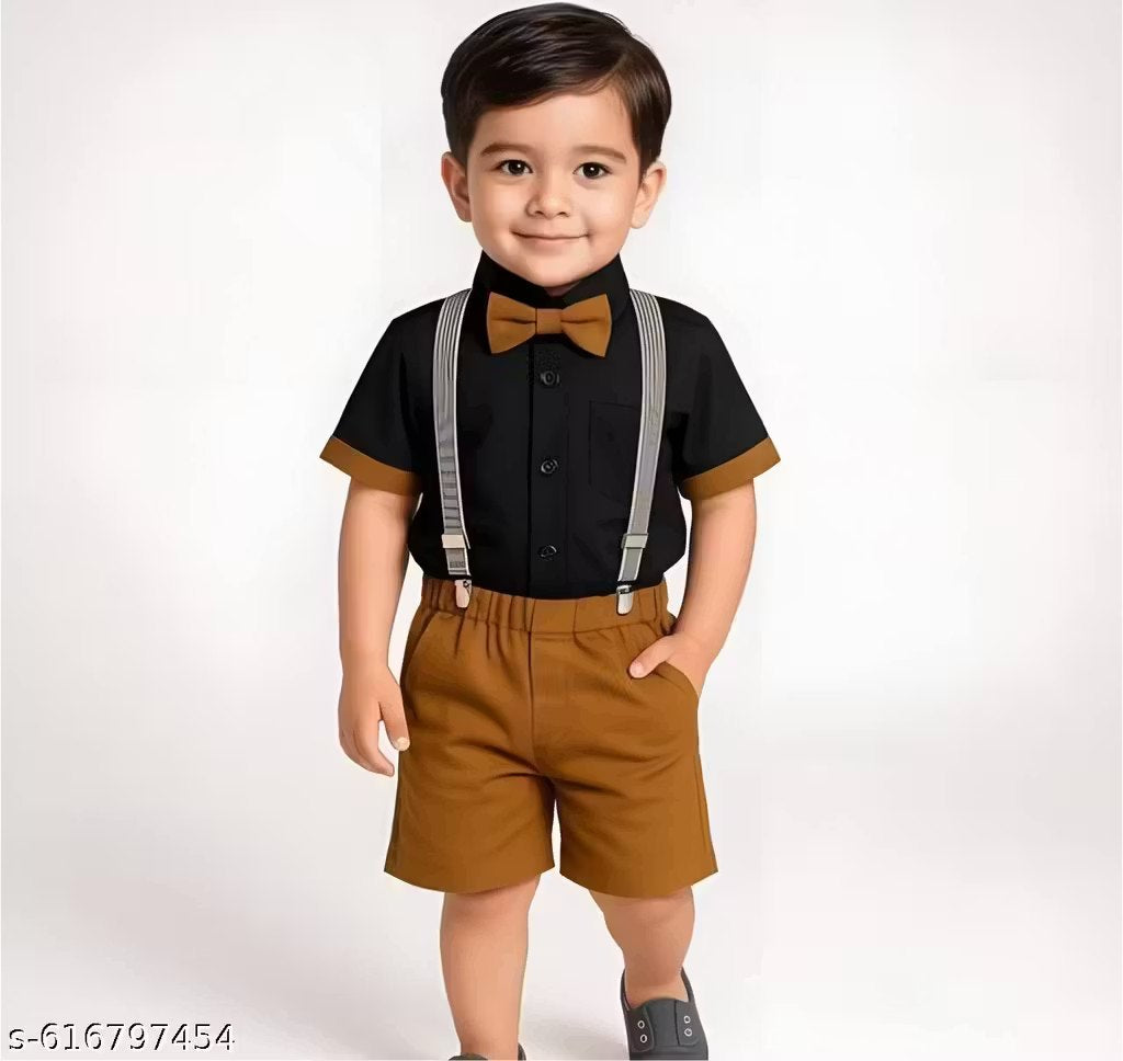 Party Outfit with Suspenders (2-piece set)