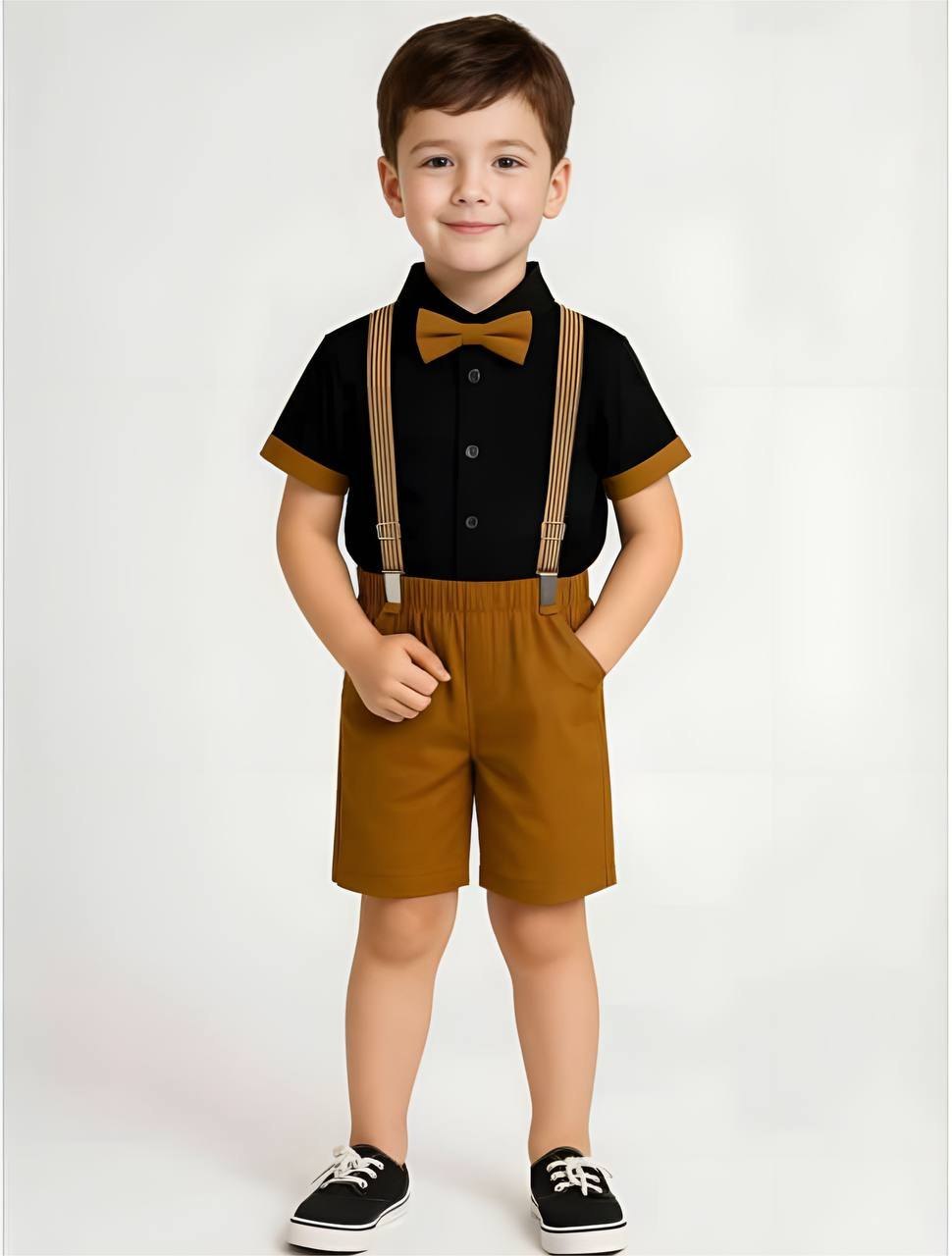 Party Outfit with Suspenders (2-piece set)