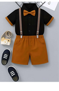 Party Outfit with Suspenders (2-piece set)