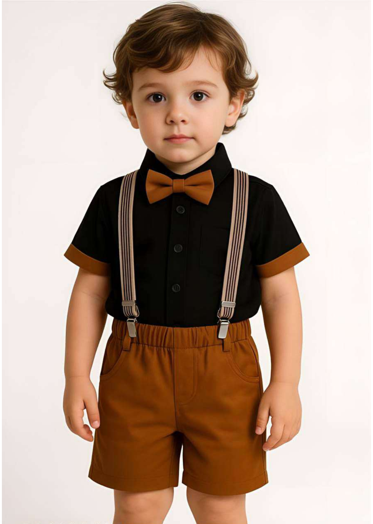Party Outfit with Suspenders (2-piece set)