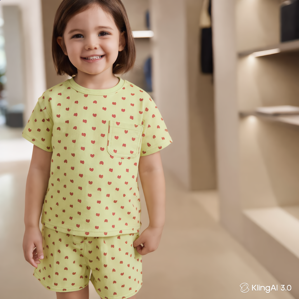 Warm Green Co-ord Sets for Girls