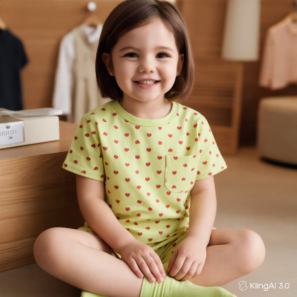 Warm Green Co-ord Sets for Girls