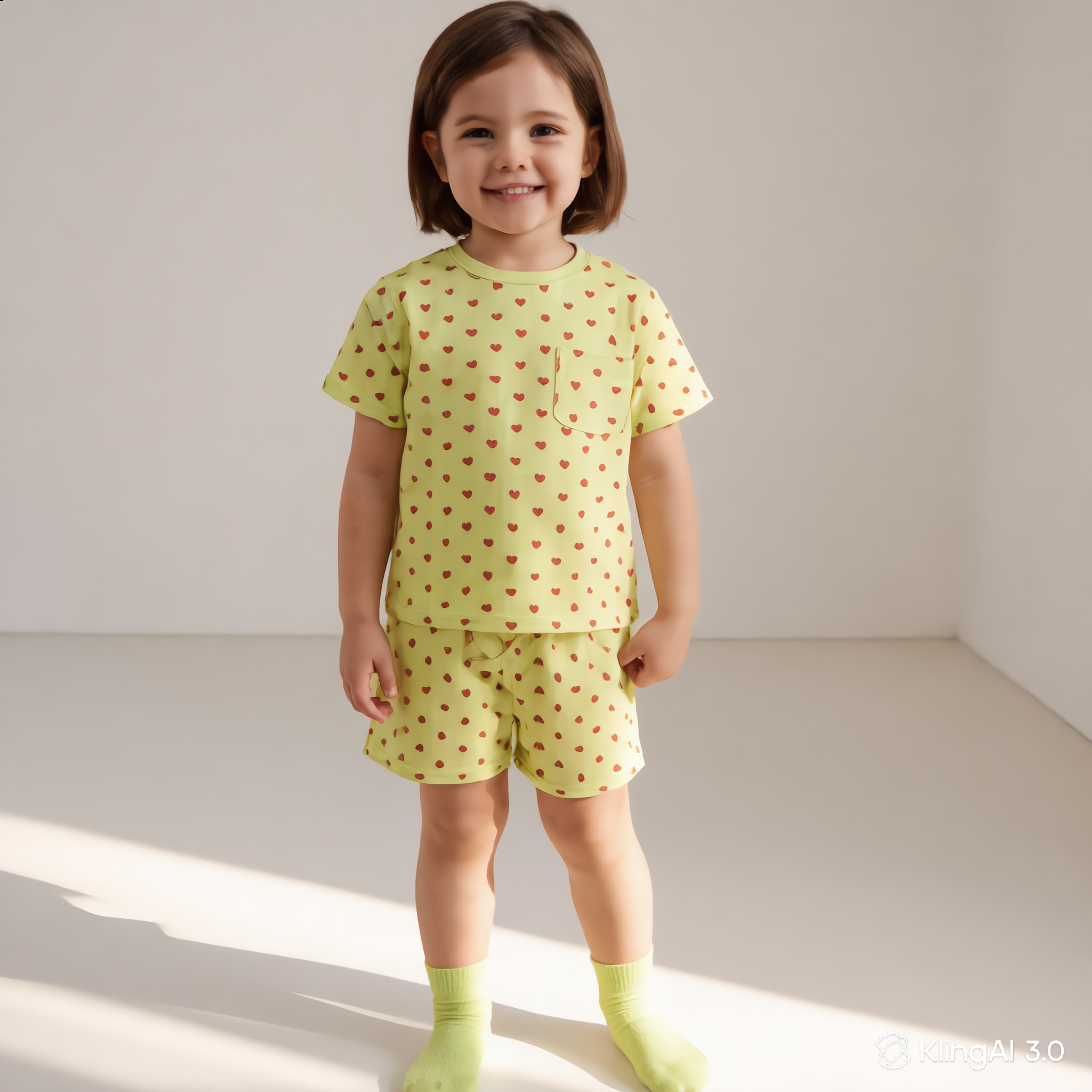 Warm Green Co-ord Sets for Girls