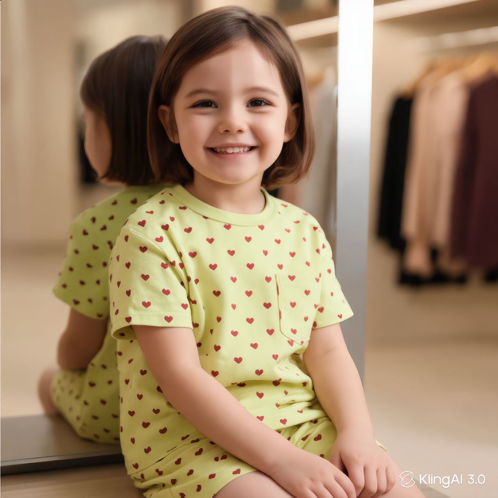 Warm Green Co-ord Sets for Girls