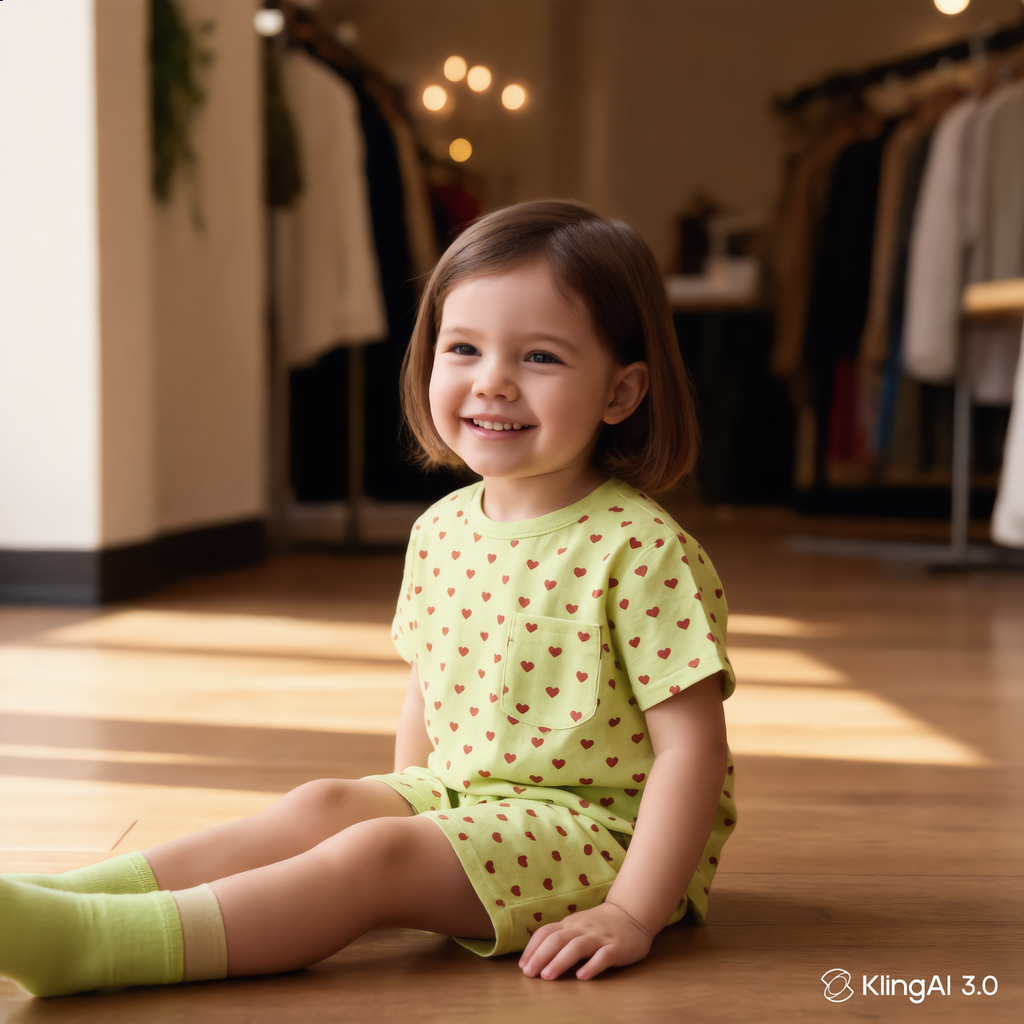 Warm Green Co-ord Sets for Girls
