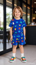 Monster Pop Blue Co-ord Sets for Boys.