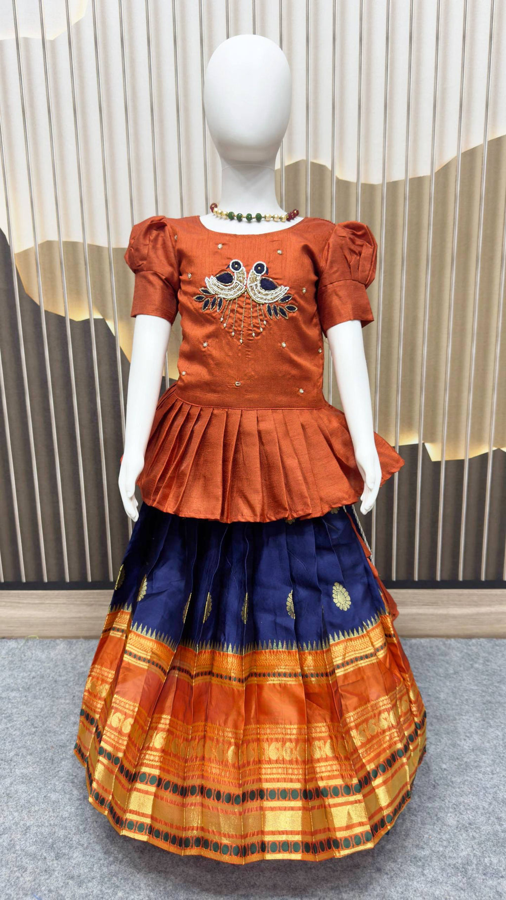 Traditional Pattu Pavadai || Jecquard Lehenga Choli for weddings, festivals, and Special occasions