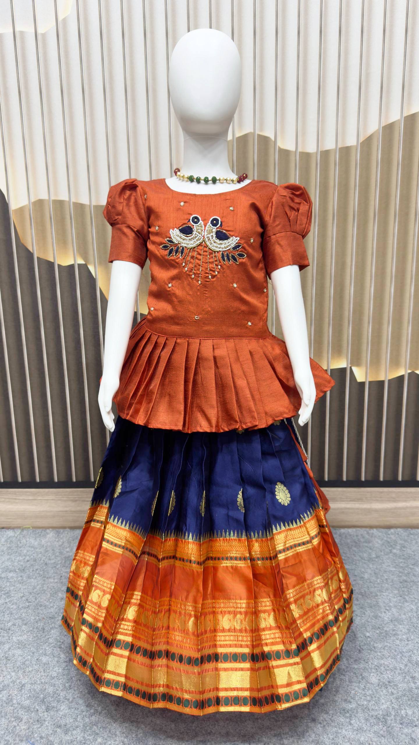 Traditional Pattu Pavadai || Jecquard Lehenga Choli for weddings, festivals, and Special occasions